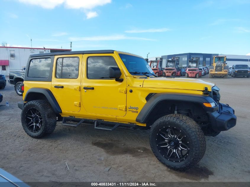 2018 Jeep Wrangler Unlimited Sport S 4X4 VIN: 1C4HJXDG9JW299728 Lot: 40833431