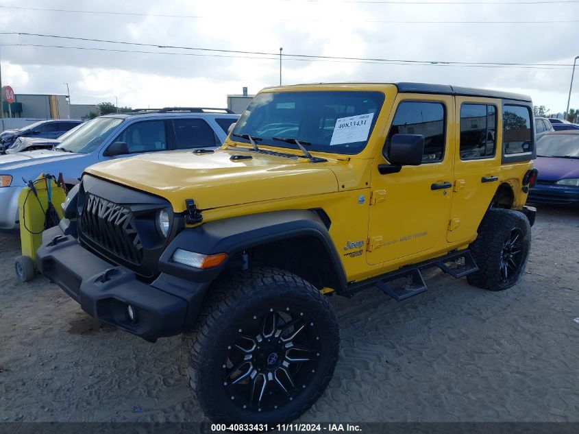 2018 Jeep Wrangler Unlimited Sport S 4X4 VIN: 1C4HJXDG9JW299728 Lot: 40833431