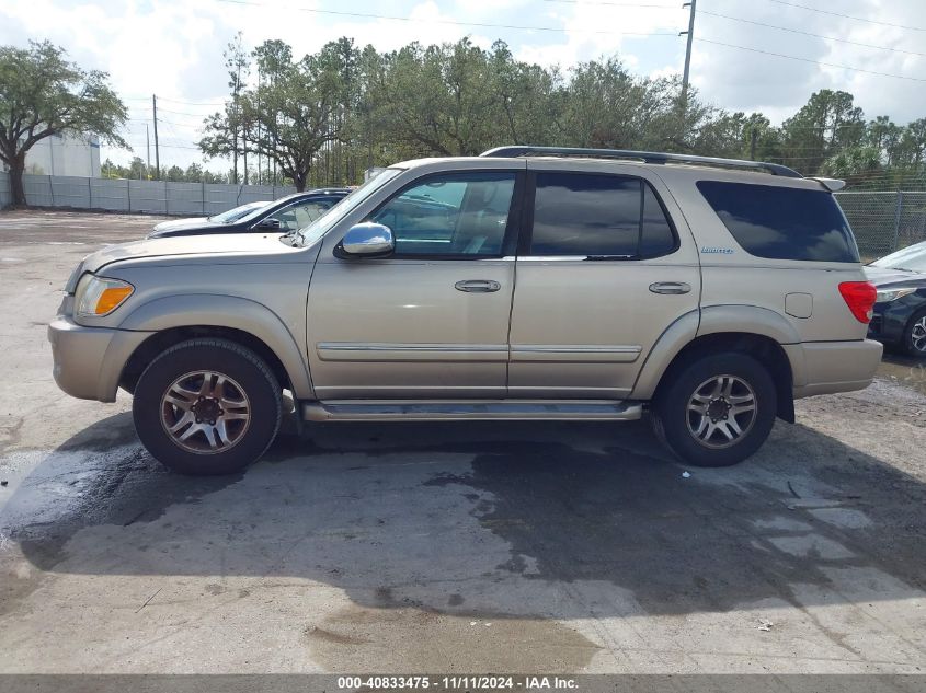 2007 Toyota Sequoia Limited V8 VIN: 5TDZT38A87S286782 Lot: 40833475