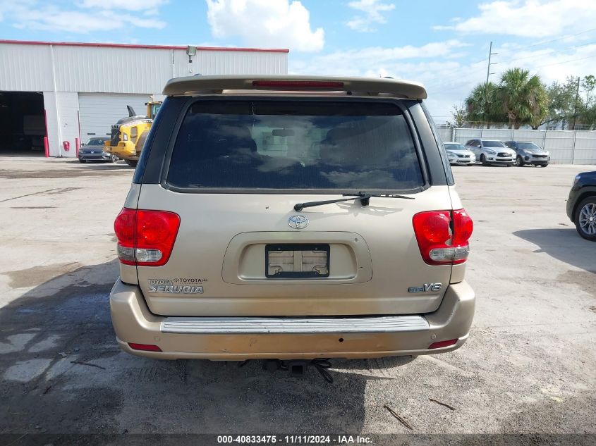 2007 Toyota Sequoia Limited V8 VIN: 5TDZT38A87S286782 Lot: 40833475