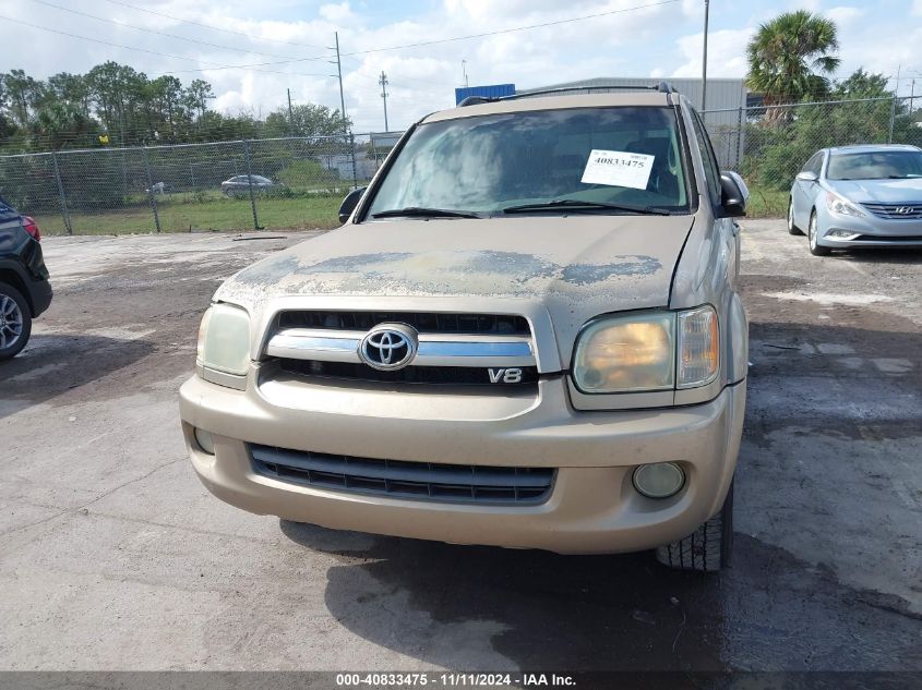 2007 Toyota Sequoia Limited V8 VIN: 5TDZT38A87S286782 Lot: 40833475