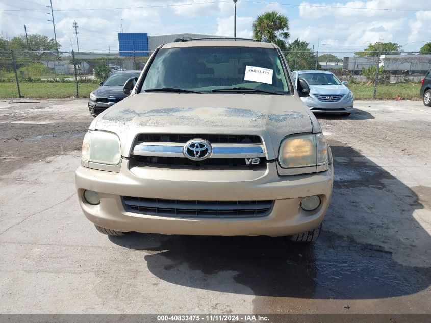 2007 Toyota Sequoia Limited V8 VIN: 5TDZT38A87S286782 Lot: 40833475