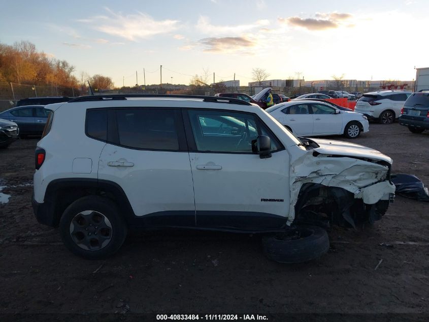 2017 Jeep Renegade Sport 4X4 VIN: ZACCJBABXHPG54760 Lot: 40833484