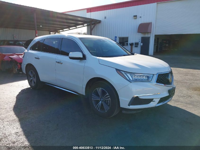 VIN 5J8YD3H38HL000203 2017 ACURA MDX no.1