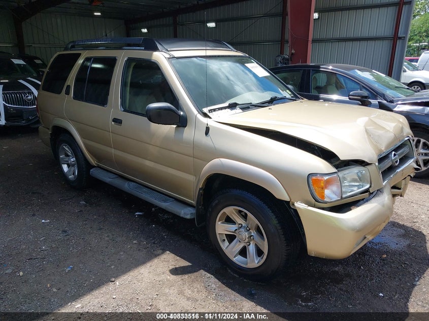 2004 Nissan Pathfinder Se gold suv gasoline JN8DR09X74W805363 photo #1