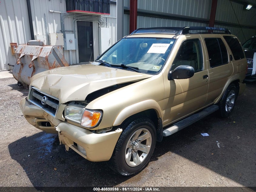 2004 Nissan Pathfinder Se gold suv gasoline JN8DR09X74W805363 photo #3