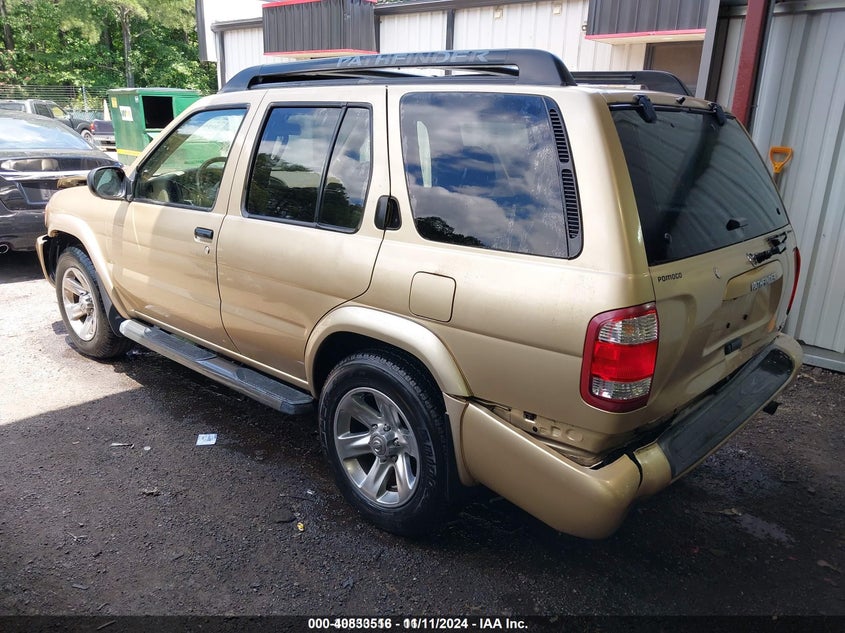 2004 Nissan Pathfinder Se gold suv gasoline JN8DR09X74W805363 photo #4