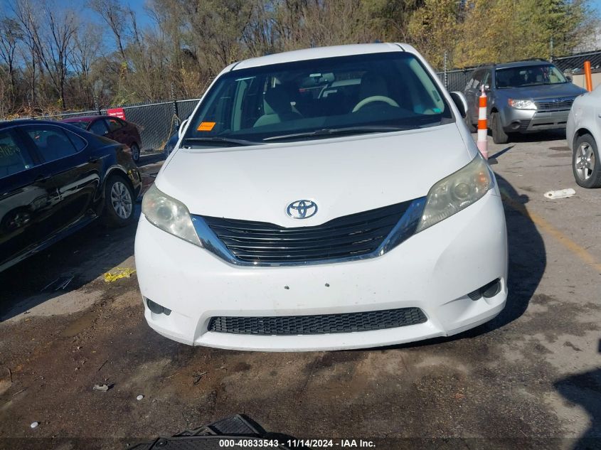 2012 Toyota Sienna Le V6 8 Passenger VIN: 5TDKK3DC6CS247906 Lot: 40833543