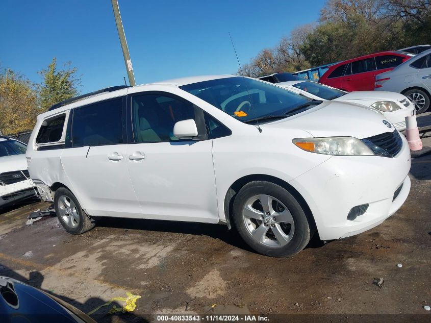 2012 Toyota Sienna Le V6 8 Passenger VIN: 5TDKK3DC6CS247906 Lot: 40833543