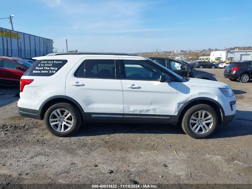 2019 Ford Explorer Xlt VIN: 1FM5K8D86KGA28566 Lot: 40833632