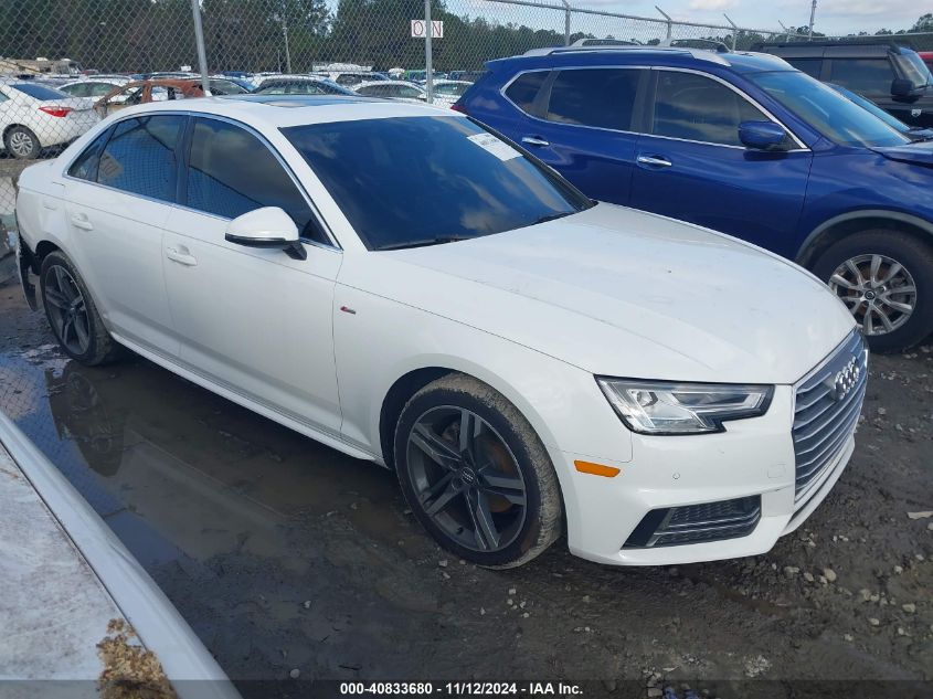 2018 Audi A4 2.0T Tech Ultra Premium/2.0T Ultra Premium VIN: WAULMAF41JA212898 Lot: 40833680