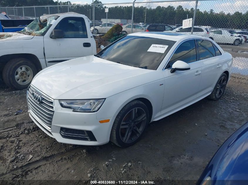 2018 Audi A4 2.0T Tech Ultra Premium/2.0T Ultra Premium VIN: WAULMAF41JA212898 Lot: 40833680