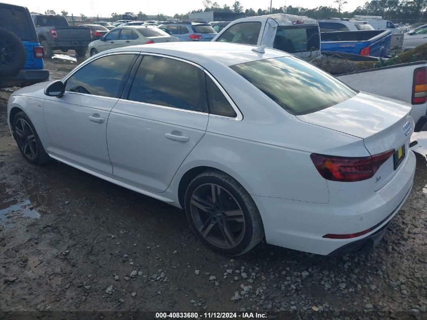 2018 Audi A4 2.0T Tech Ultra Premium/2.0T Ultra Premium VIN: WAULMAF41JA212898 Lot: 40833680