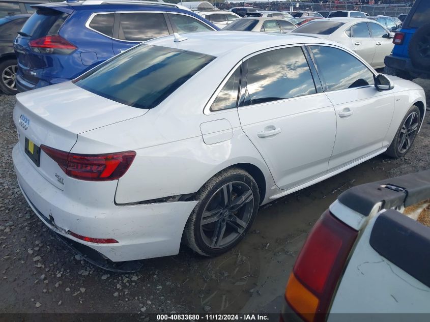 2018 Audi A4 2.0T Tech Ultra Premium/2.0T Ultra Premium VIN: WAULMAF41JA212898 Lot: 40833680