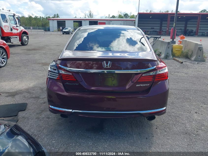 2017 Honda Accord Sport VIN: 1HGCR2F58HA179204 Lot: 40833700