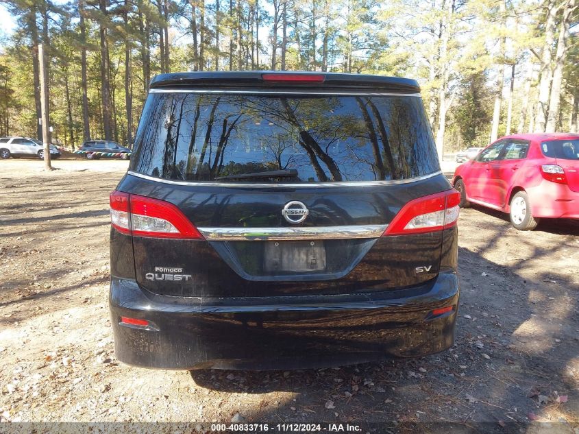 2014 Nissan Quest Sv VIN: JN8AE2KP4E9102663 Lot: 40833716