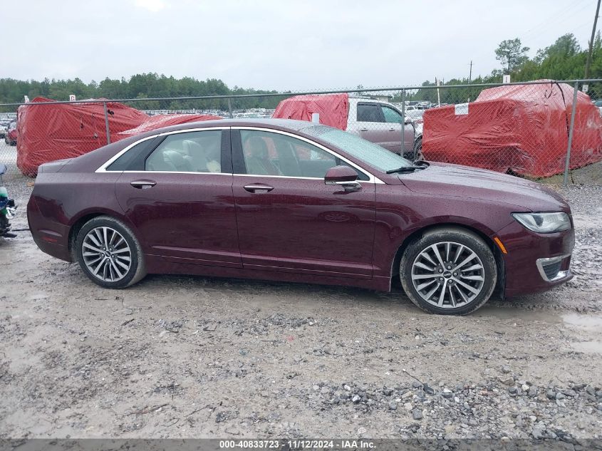 2018 Lincoln Mkz Hybrid Select VIN: 3LN6L5LU3JR614406 Lot: 40833723