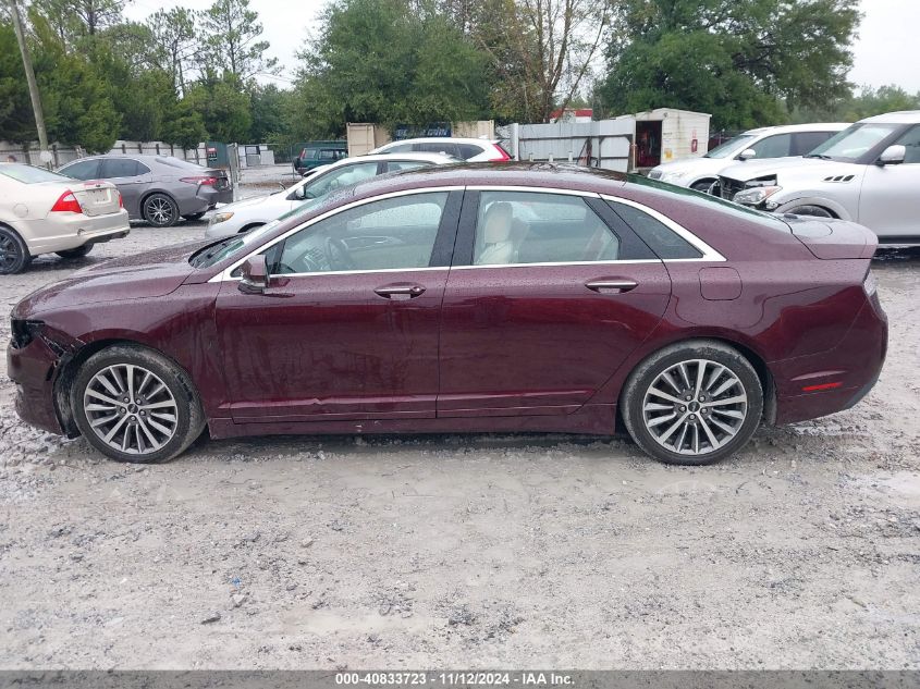 2018 Lincoln Mkz Hybrid Select VIN: 3LN6L5LU3JR614406 Lot: 40833723