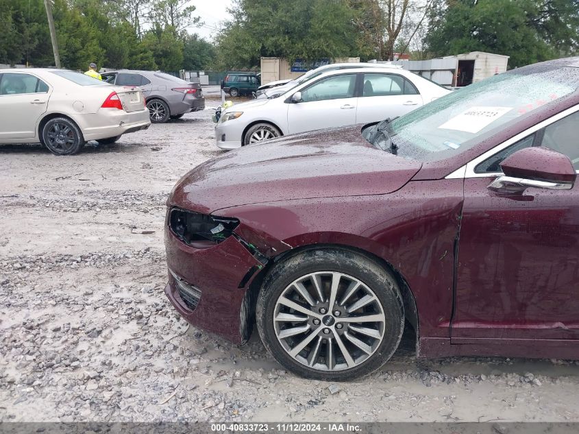 2018 Lincoln Mkz Hybrid Select VIN: 3LN6L5LU3JR614406 Lot: 40833723