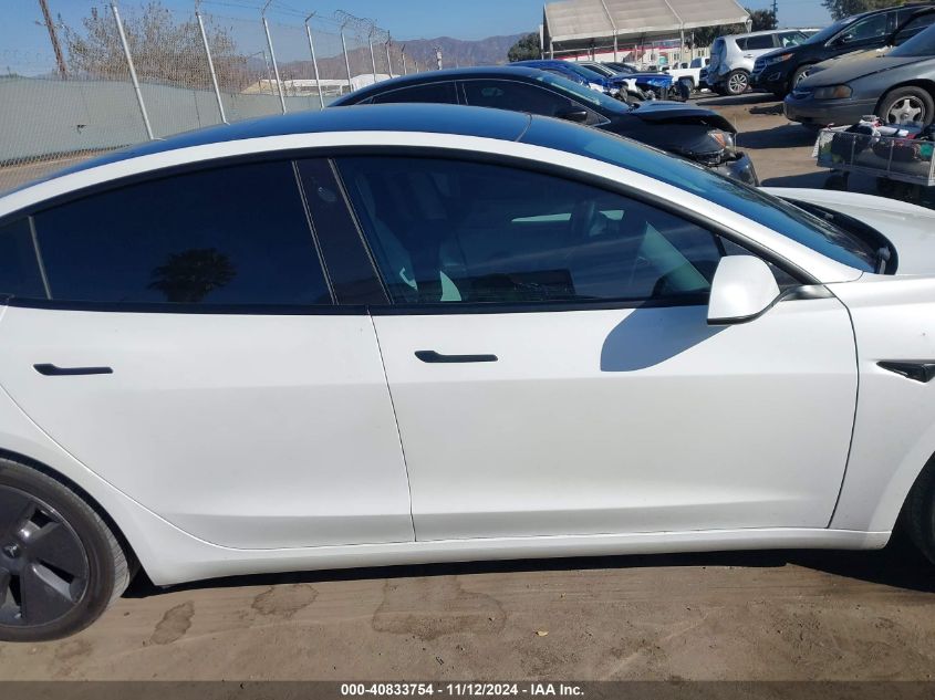 2022 Tesla Model 3 Long Range Dual Motor All-Wheel Drive VIN: 5YJ3E1EB4NF242894 Lot: 40833754