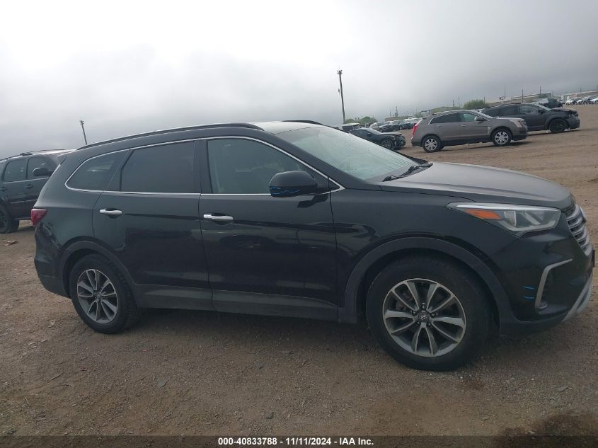 2017 Hyundai Santa Fe Se VIN: KM8SM4HF0HU194350 Lot: 40833788