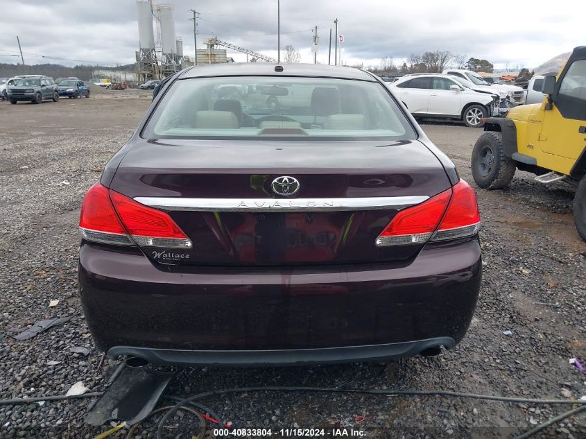 2011 Toyota Avalon Limited VIN: 4T1BK3DB0BU392131 Lot: 40833804