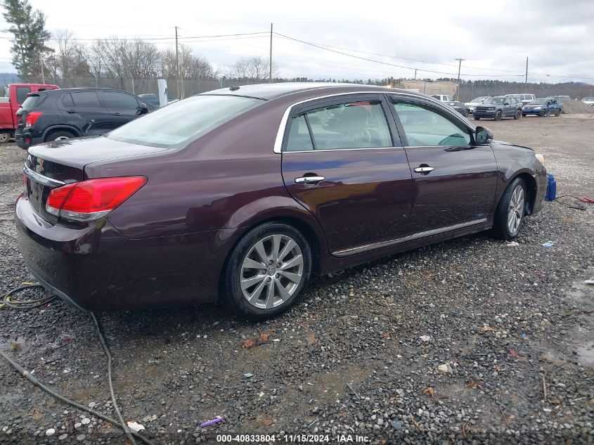 2011 Toyota Avalon Limited VIN: 4T1BK3DB0BU392131 Lot: 40833804