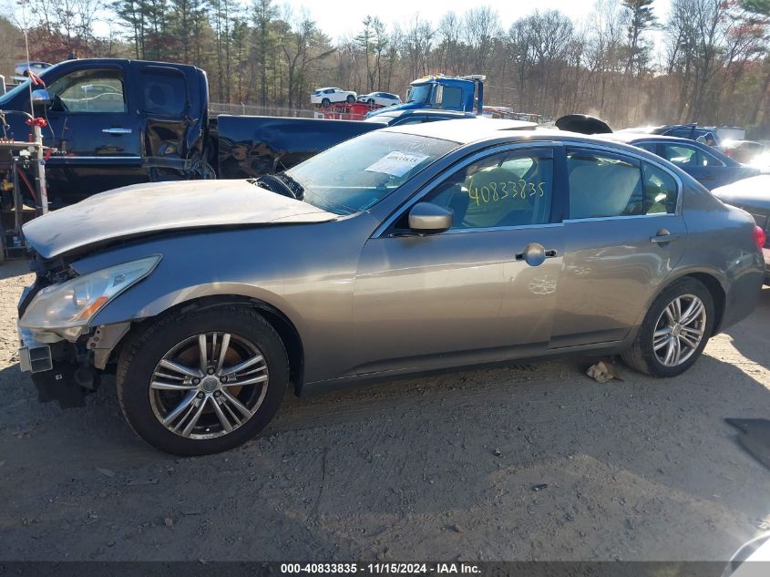 2012 Infiniti G37X VIN: JN1CV6AR9CM672623 Lot: 40833835