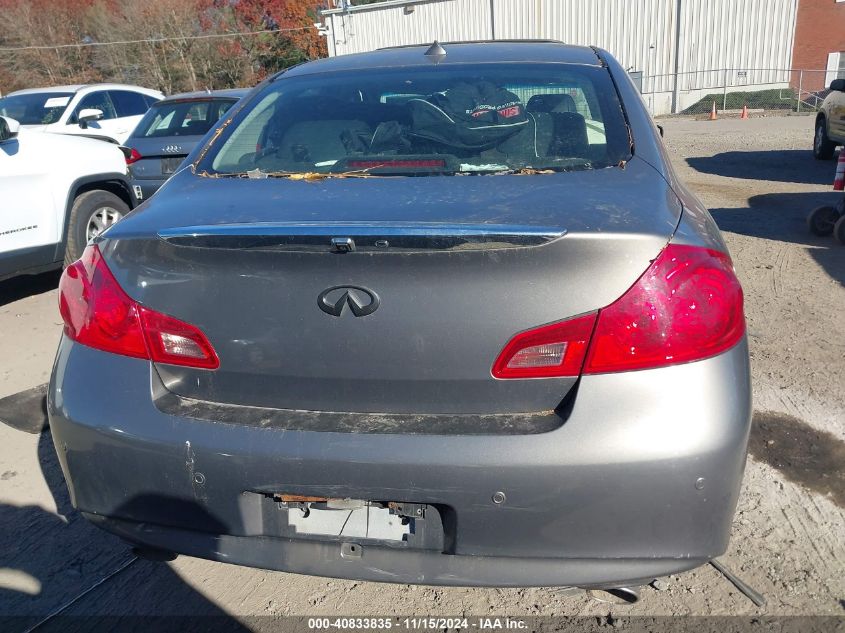 2012 Infiniti G37X VIN: JN1CV6AR9CM672623 Lot: 40833835