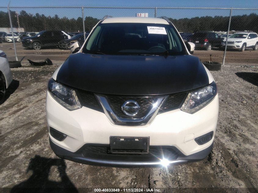 2016 Nissan Rogue Sv VIN: JN8AT2MV2GW150748 Lot: 40833849