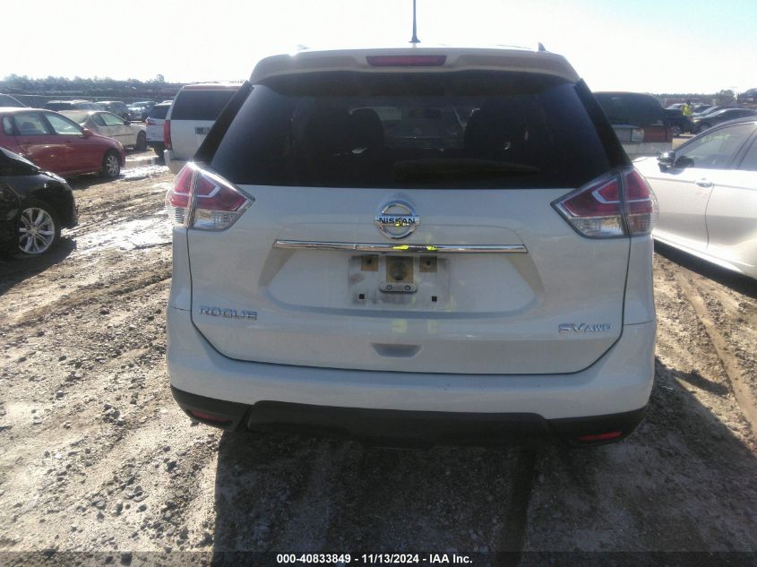 2016 Nissan Rogue Sv VIN: JN8AT2MV2GW150748 Lot: 40833849