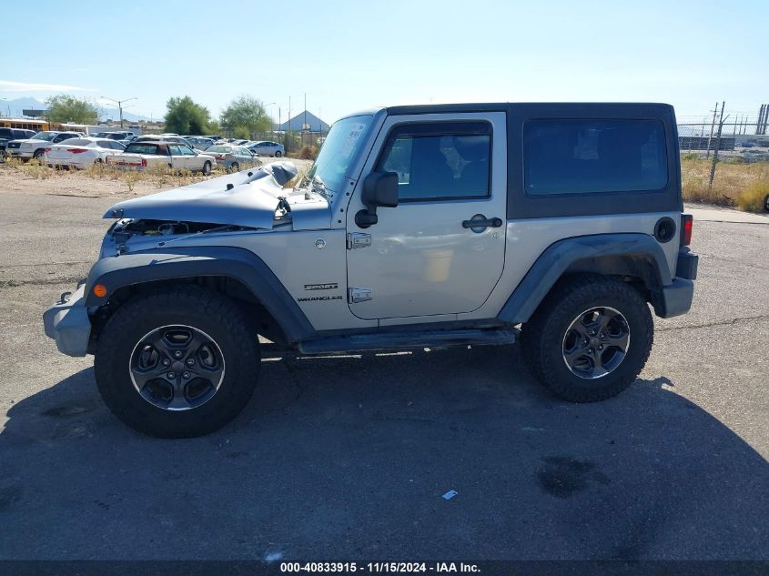 2014 Jeep Wrangler Sport VIN: 1C4AJWAG9EL209551 Lot: 40833915