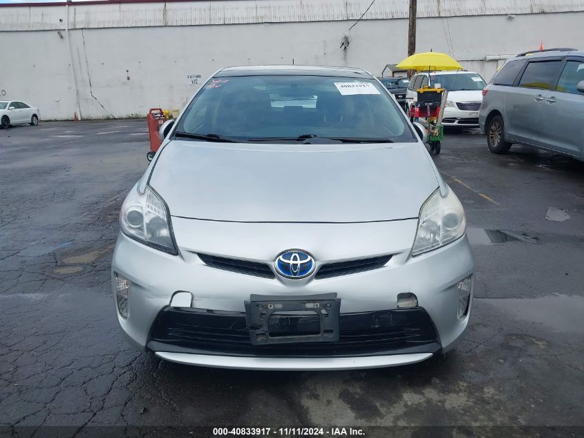 2012 Toyota Prius Three VIN: JTDKN3DU2C1542837 Lot: 40833917