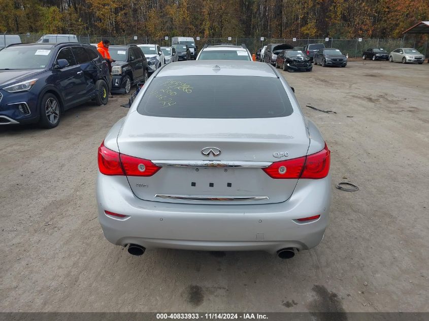 2017 Infiniti Q50 3.0T Premium VIN: JN1EV7AR3HM839368 Lot: 40833933