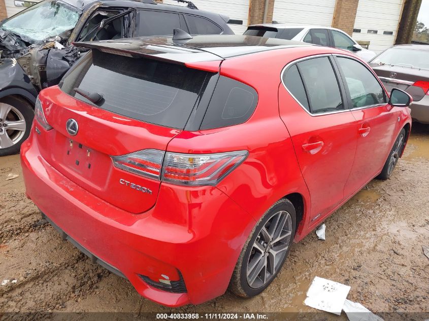 VIN JTHKD5BH8F2224531 2015 Lexus CT, 200H no.4