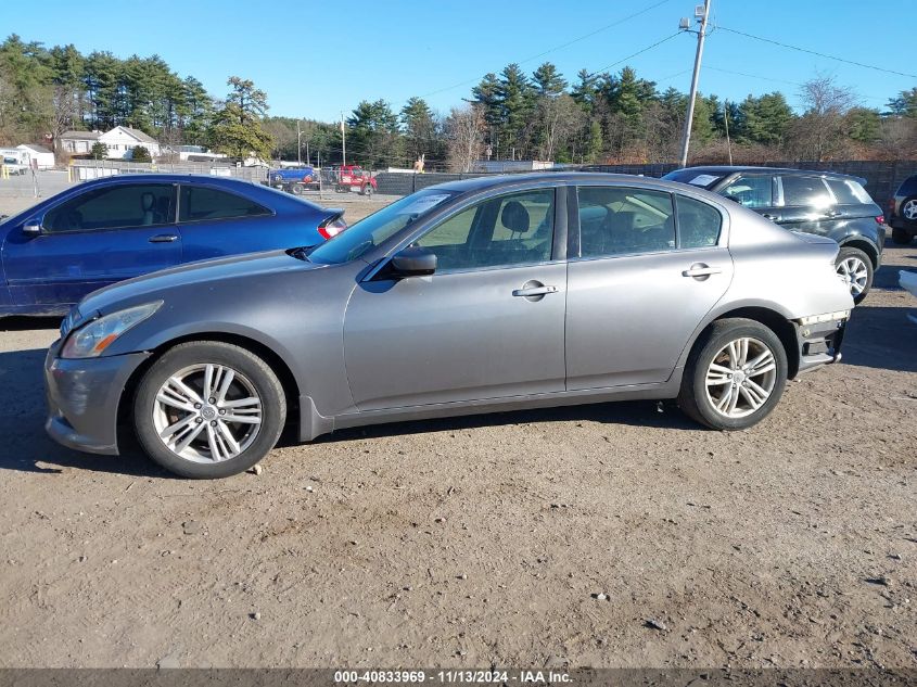 2013 Infiniti G37X VIN: JN1CV6AR8DM756496 Lot: 40833969