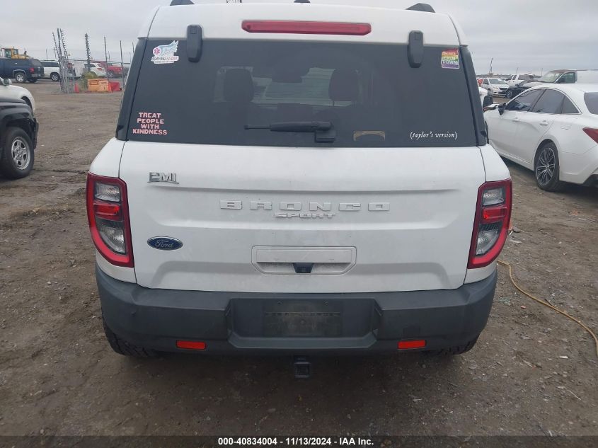 2021 Ford Bronco Sport Big Bend VIN: 3FMCR9B6XMRA22565 Lot: 40834004