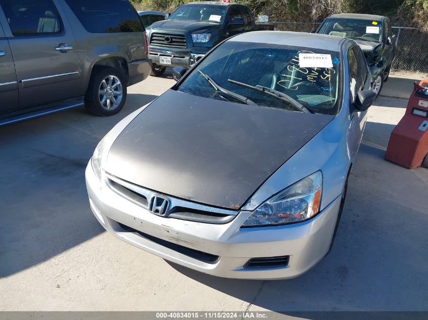 2007 Honda Accord 2.4 Vp VIN: 1HGCM56117A018480 Lot: 40834015