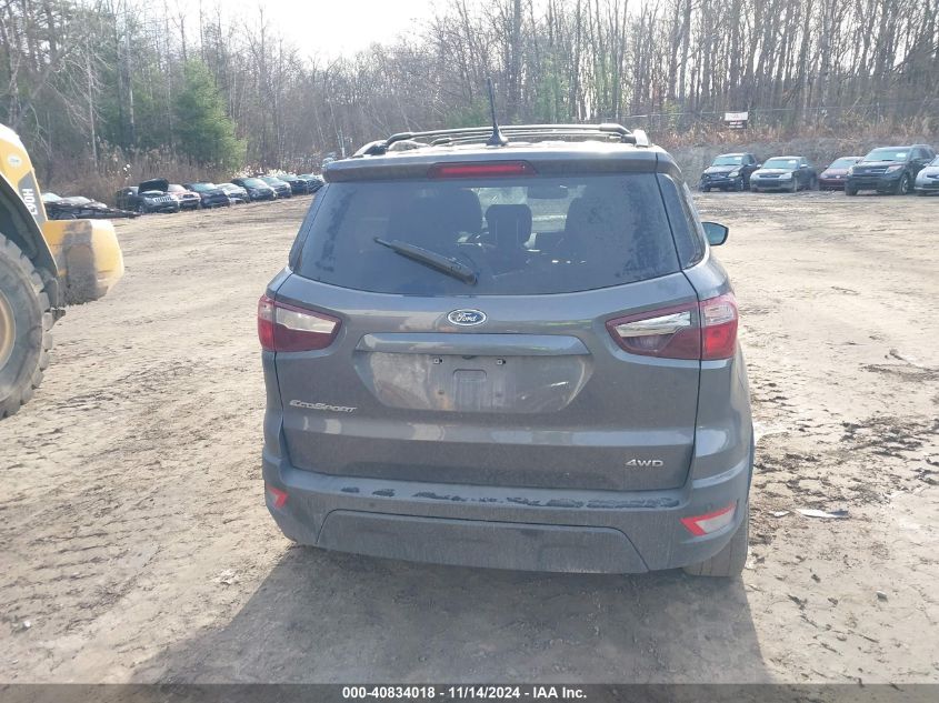 2018 Ford Ecosport Ses VIN: MAJ6P1CL9JC204013 Lot: 40834018