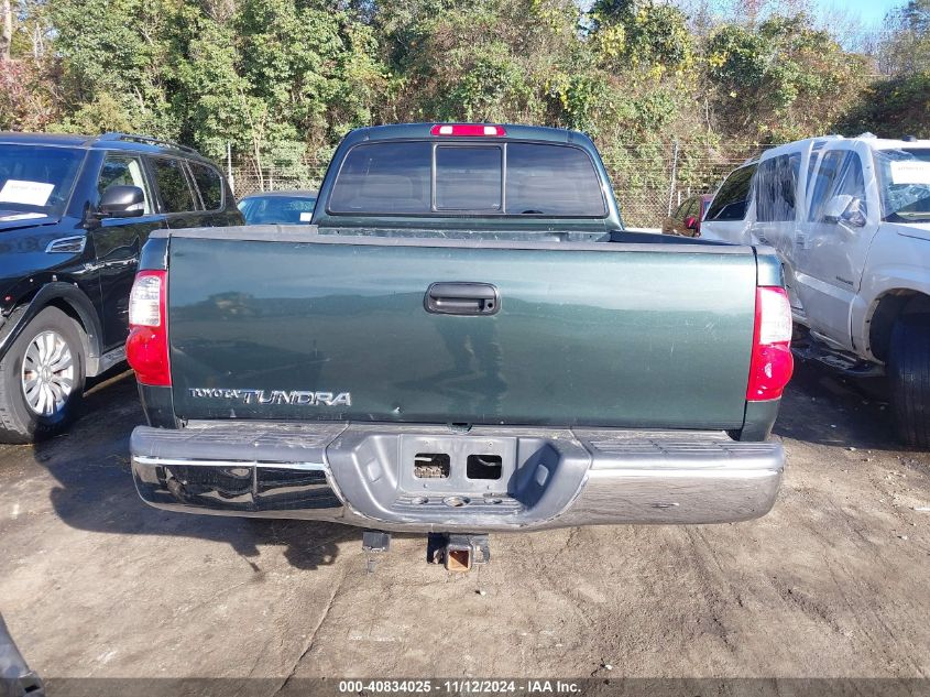 2006 Toyota Tundra Sr5 VIN: 5TBRU34176S480472 Lot: 40834025