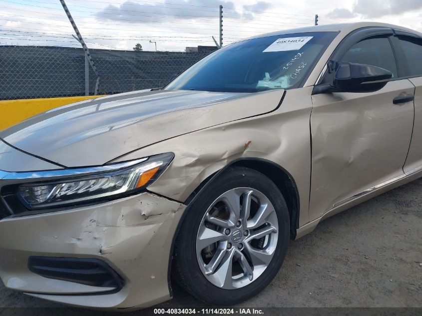 2018 Honda Accord Lx VIN: 1HGCV1F18JA251432 Lot: 40834034