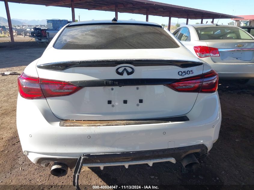 2018 Infiniti Q50 3.0T Red Sport 400 VIN: JN1FV7AP5JM461319 Lot: 40834047