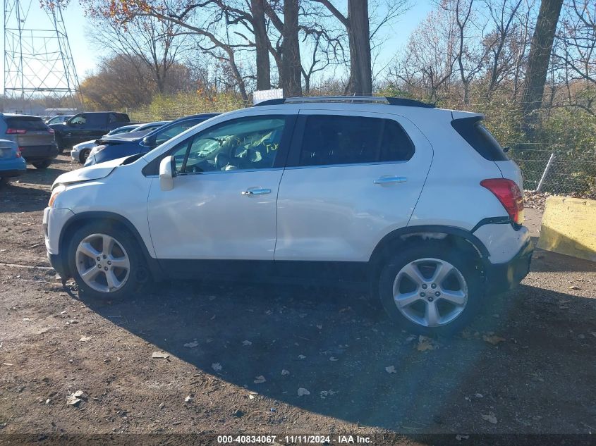 2015 Chevrolet Trax Ltz VIN: KL7CJNSB5FB063630 Lot: 40834067