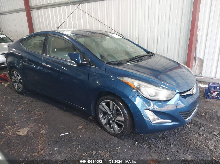 2014 Hyundai Elantra Limited VIN: KMHDH4AEXEU164198 Lot: 40834092