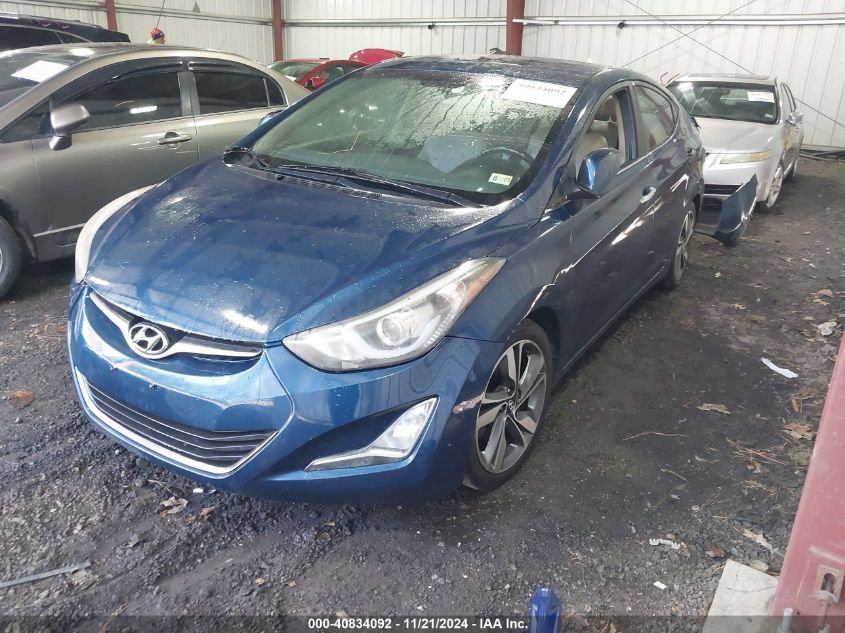 2014 Hyundai Elantra Limited VIN: KMHDH4AEXEU164198 Lot: 40834092