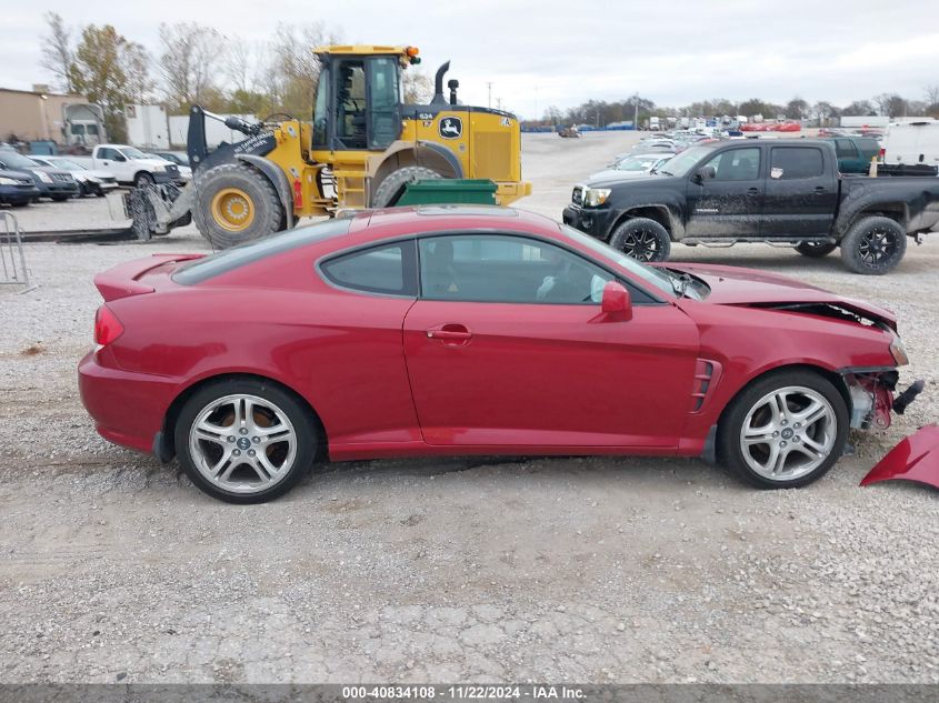 2005 Hyundai Tiburon Gs VIN: KMHHM65D85U182662 Lot: 40834108