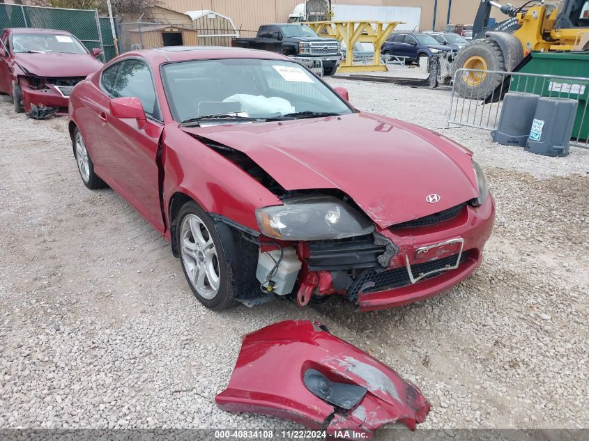 2005 Hyundai Tiburon Gs VIN: KMHHM65D85U182662 Lot: 40834108