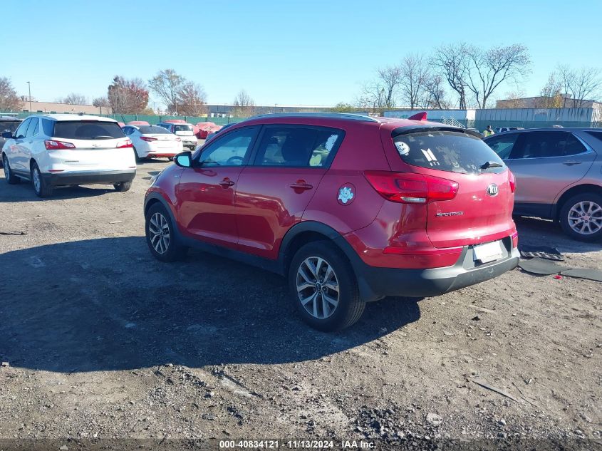 2015 Kia Sportage Lx VIN: KNDPBCAC1F7694300 Lot: 40834121