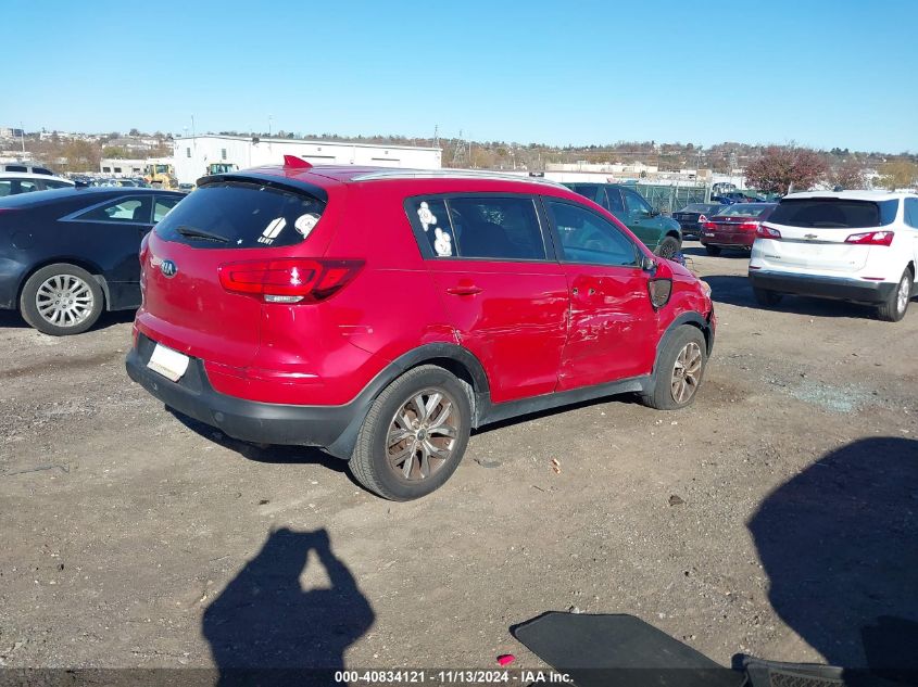 2015 Kia Sportage Lx VIN: KNDPBCAC1F7694300 Lot: 40834121