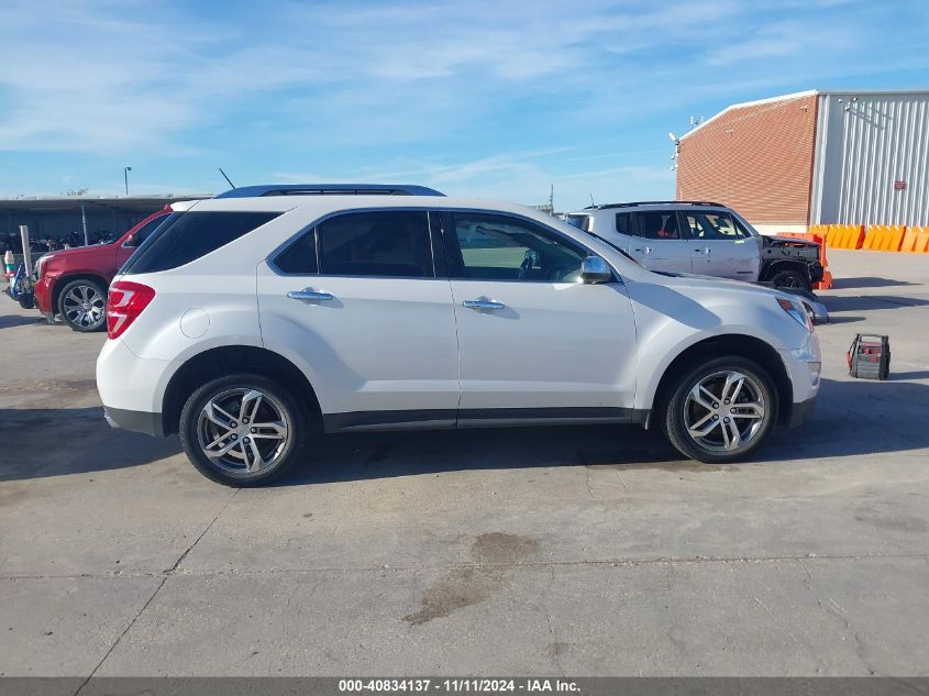 2016 Chevrolet Equinox Ltz VIN: 2GNFLGE39G6313957 Lot: 40834137